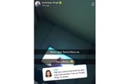 Screenshot of Arshdeep Singh's Snapchat story,
